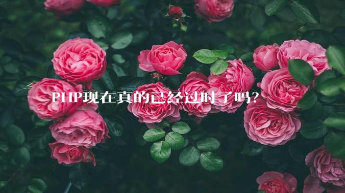 PHP现在真的已经过时了吗？