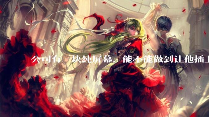 公司有一块纯屏幕，能不能做到让他插上u盘就自动播放里面的***?