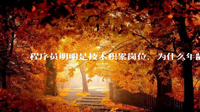 程序员明明是技术积累岗位，为什么年龄越大反而可替代性变高了？
