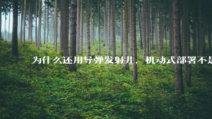 为什么还用导弹发射井，机动式部署不是更安全吗？