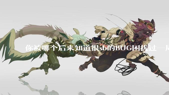 你被哪个后来知道很sb的BUG困扰过一周以上吗？