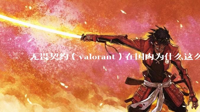 无畏契约（valorant）在国内为什么这么火?